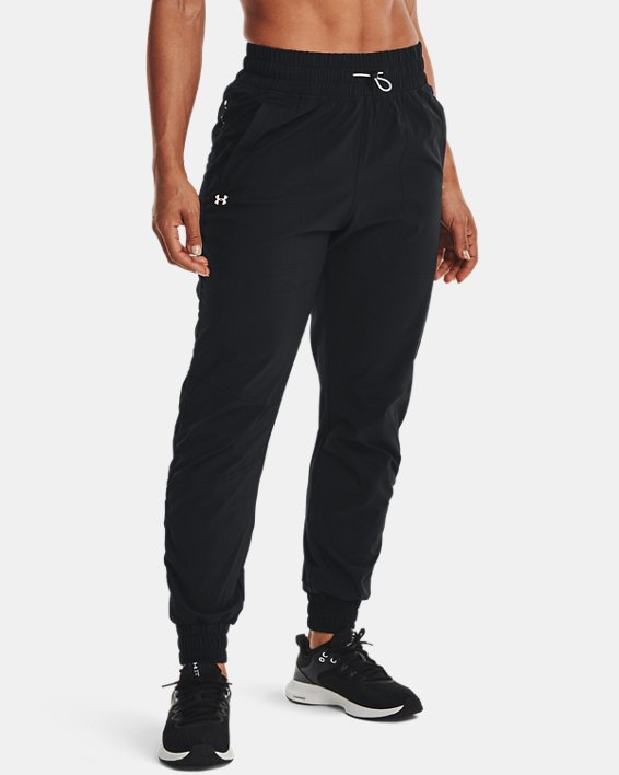 Pantalon tissé UA RECOVER™ pour femme, Black, pdpMainDesktop image number 0